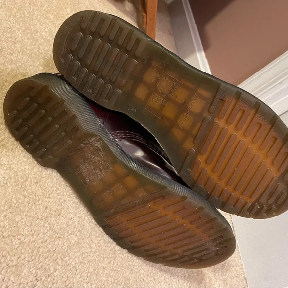 Dr. Martens Cherry Red Vegan Leather Footwear - Picture 6 of 7